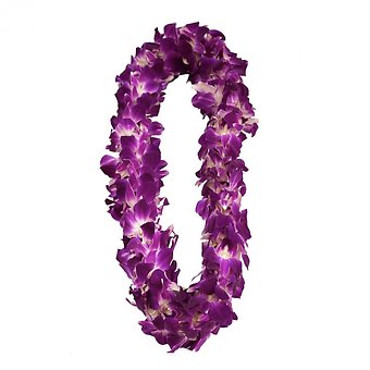 Purple Orchid Lei