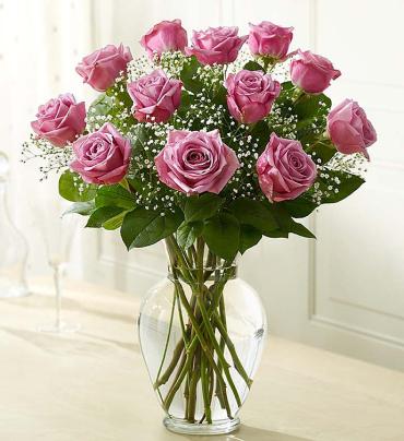 Rose Elegance&trade; Premium Long Stem Purple Roses