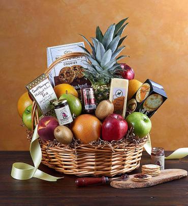 Deluxe Fruit &amp; Gourmet Basket